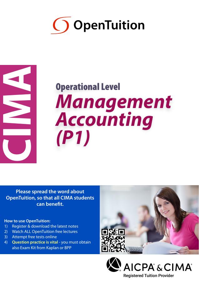 CIMA P1 Notes Exams