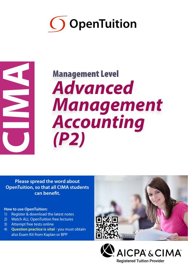 CIMA P2 Notes Exams