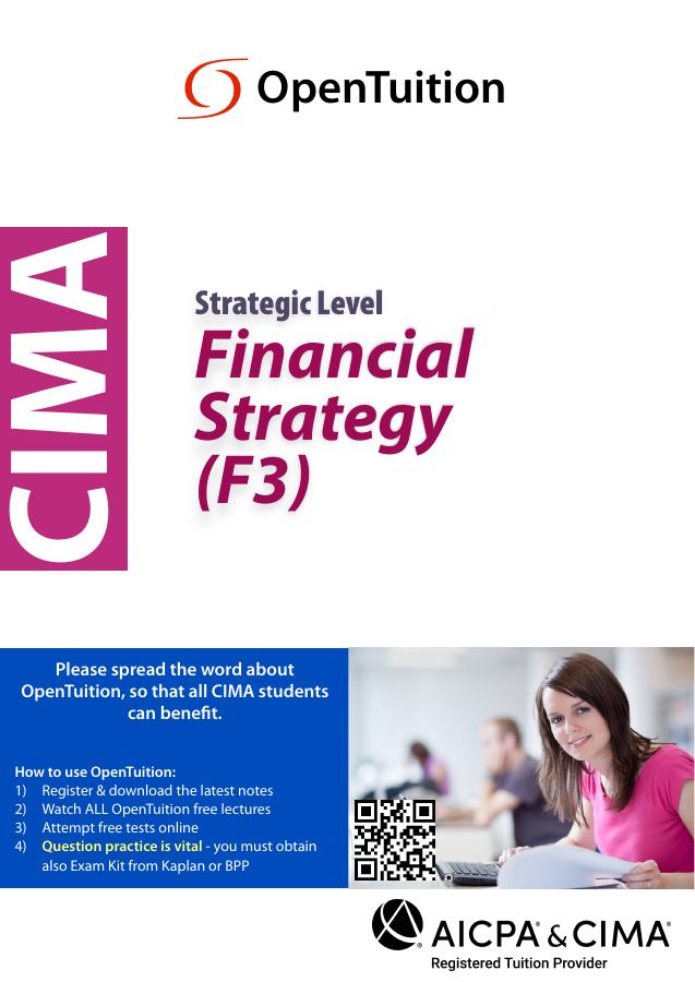 CIMA F3 Notes Exams