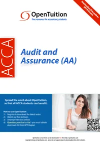 ACCA Audit and Assurance (AA) Notes (September 2026-June 2027 exams)