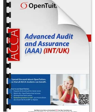 ACCA Advanced Audit and Assurance (AAA) Notes (September 2026 - June 2027 exams)