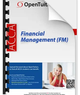 ACCA Financial Management (FM) Notes (September 2026 - June 2027 exams)