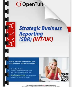 ACCA Strategic Business Reporting (SBR INT/UK) Notes (September 2026 - June 2027 exams)